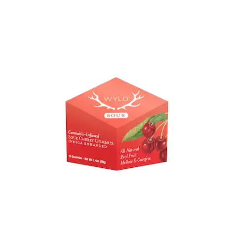 Sour Cherry Indica Enhanced Gummies 40.00 g