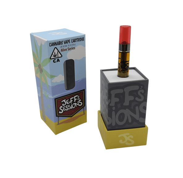 Jeff's Sessions | Vape Cart | 1g | Live Resin | Forbidden Zkittlez