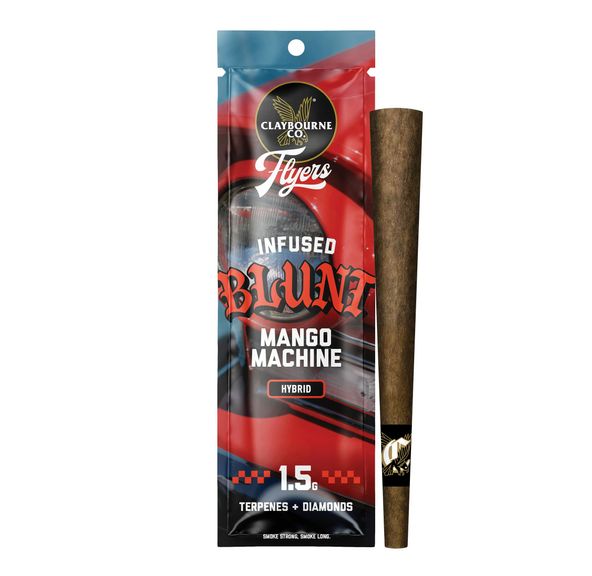 Claybourne Co. - Flyers Infused Blunt - 1.5g - Mango Machine