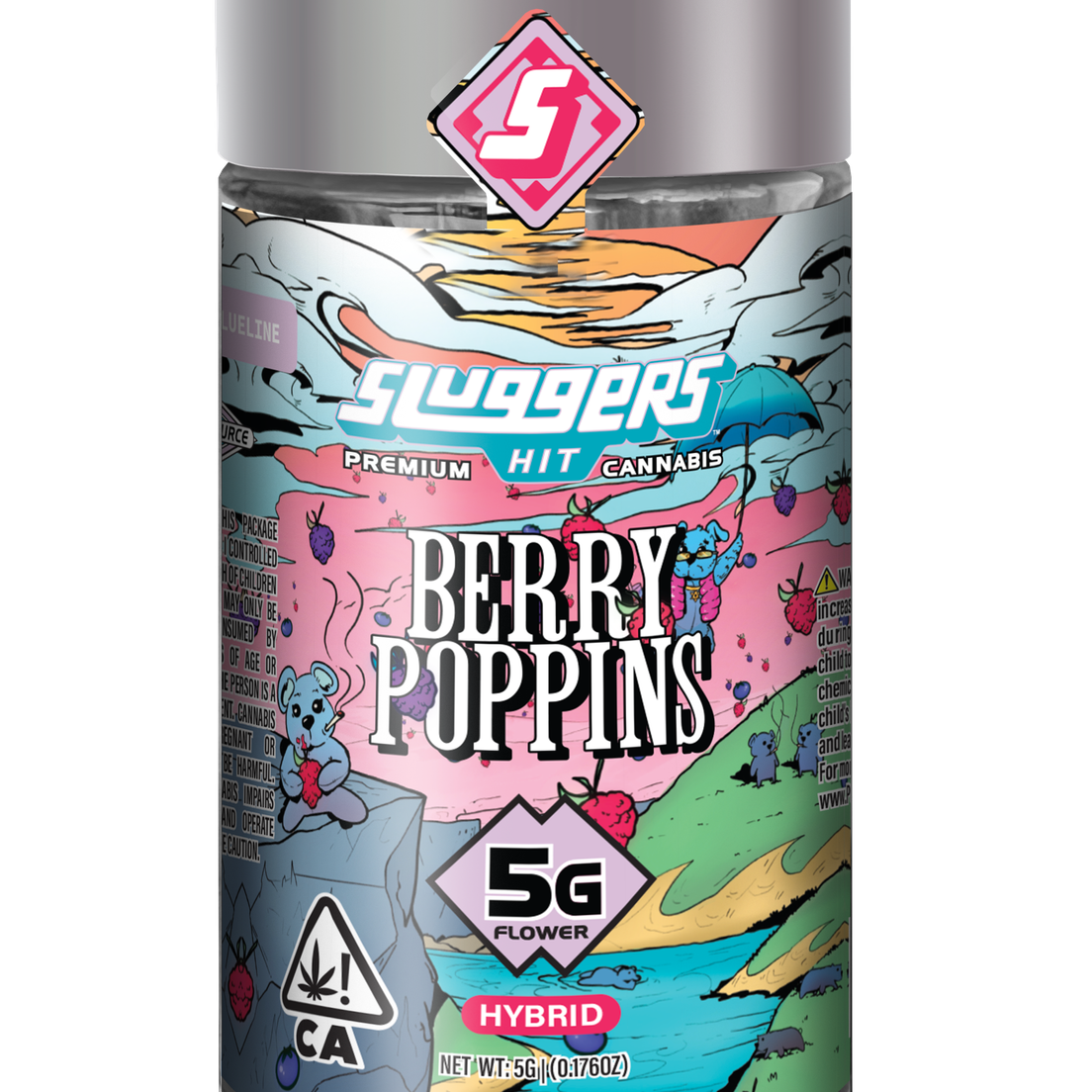 Sluggers Hit- Berry Poppins Flower 5g (H)