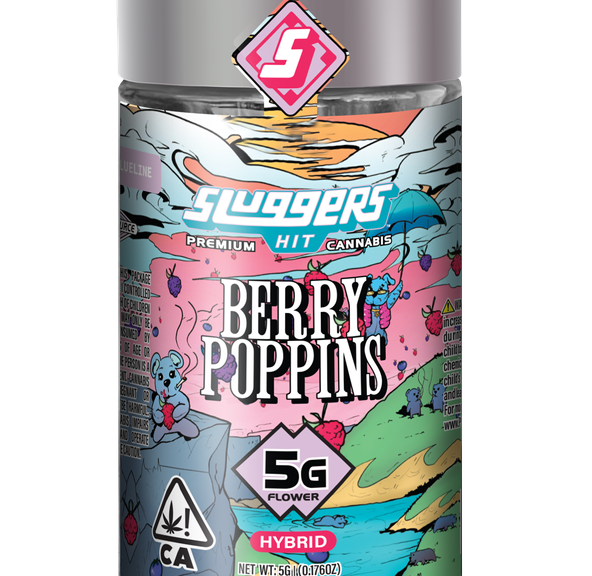 Sluggers Hit- Berry Poppins Flower 5g (H)