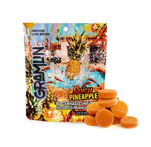 Gramlin - Spicy Pineapple Sativa Rosin Gummies 100mg