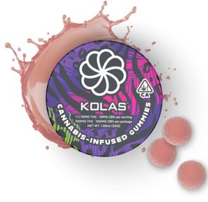 Kolas - Mixed Berry 1:1 THC/CBD Gummies 100mg:100mg