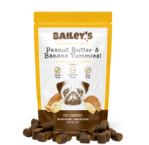 BAILEY'S- CBD SOFT CHEWS 90MG PEANUT BUTTER AND BANANA