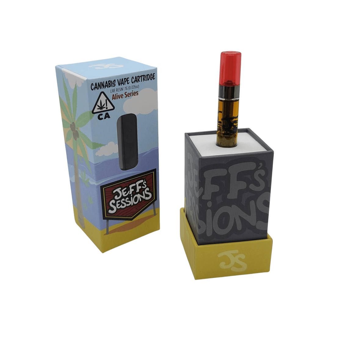 Jeff's Sessions | Vape Cart | 1g | Live Resin | Sans Souci