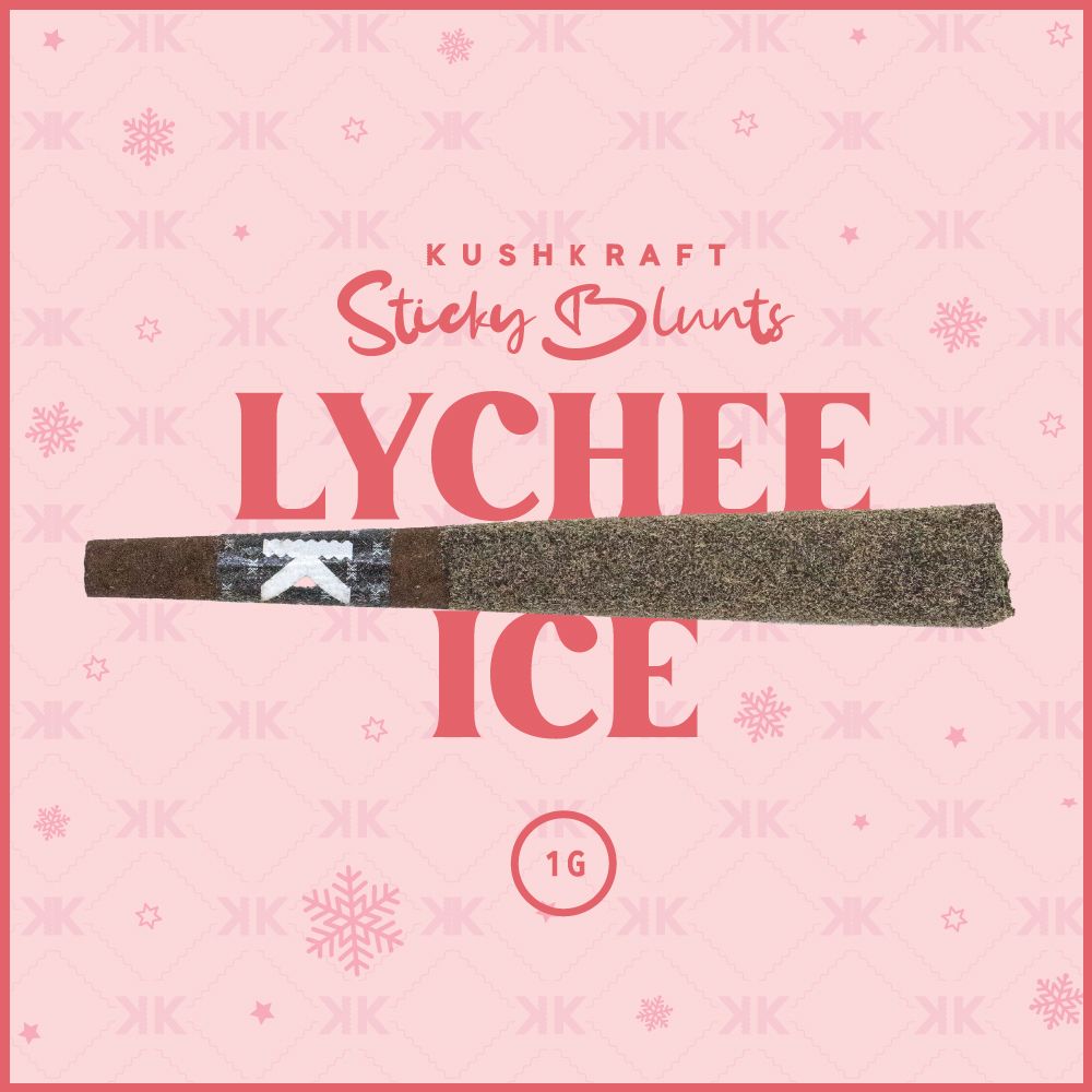 1 x 1g Shatter Infused Sativa Blunt French Cookies Lychee Ice by KushKraft