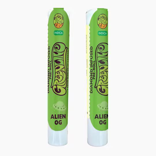 Greenline - Alien OG - Diamond Infused Pre Roll - 1g