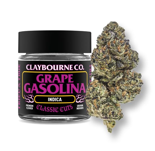 Claybourne | Flower | 3.5g | Classic | Grape Gasolina
