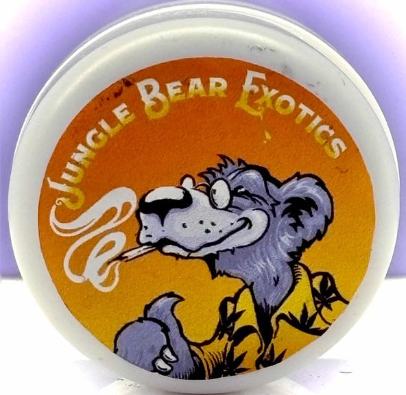 Jungle Bear Exotics 1G Hash Rosin Grape Gas 73u (Orange Sticker)