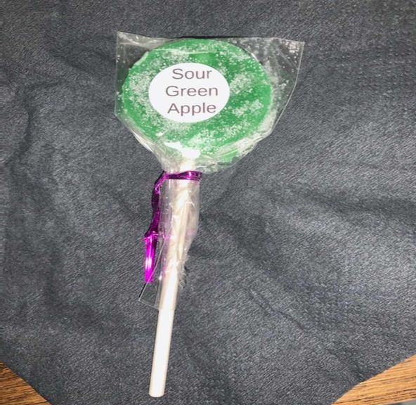 Sour Green Apple (25mg High tide Lollipop)