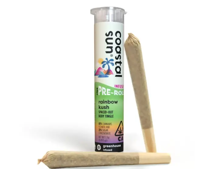 Coastal Sun - Rainbow Kush 2pk Infused Preroll 1.5g