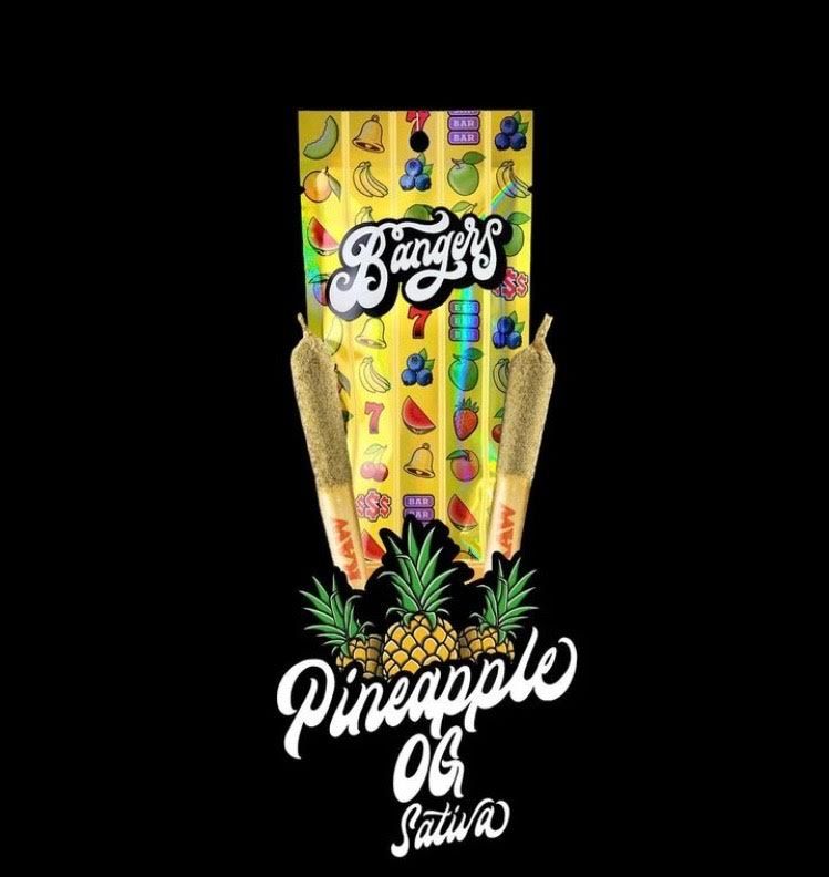 D. Bangers 2 x .6g Infused Pre Roll - Pineapple OG