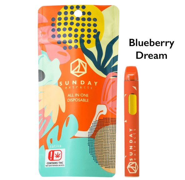 SUNDAY EXTRACTS BLUEBERRY DREAM DISPOSABLE 2G