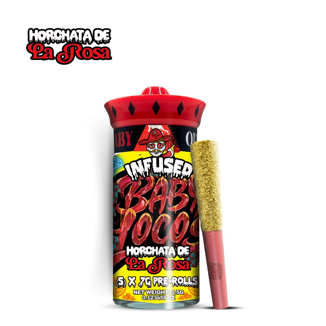Horchata Dela Rosa 5pk Infused Baby Locos 3.5 g