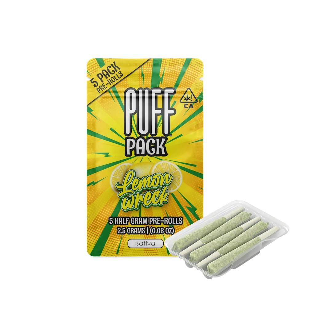 PUFF - Lemonwreck - 5pk Prerolls - 2.5g