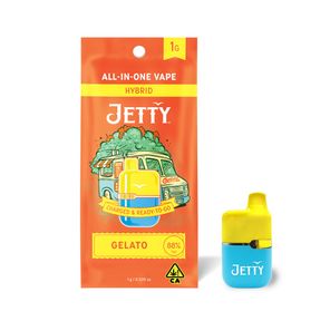 Jetty AIO High THC Mini Tank Gelato 1g
