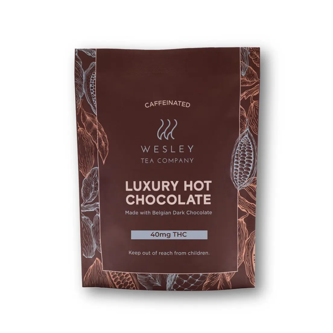 40mg THC Live Resin Luxury Hot Chocolate Single by Wesley Tea