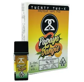 22K | PlugPlay Compatible | Pod | 1g | Distillate | Papaya Tangie