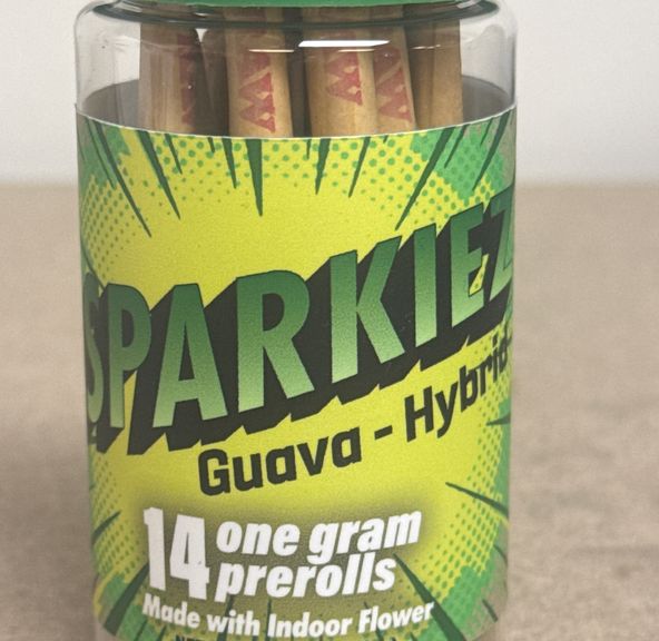 SPARKIEZ - Guava (Hybrid) 14-Pack 1g Pre-Rolls 14g