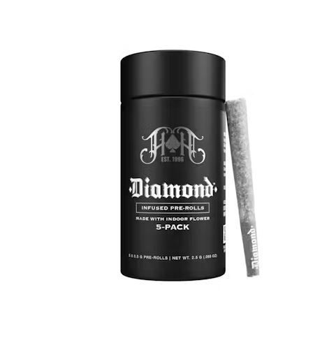 Heavy Hitters Diamond Infused Pre-roll 5pk J1 2.5g