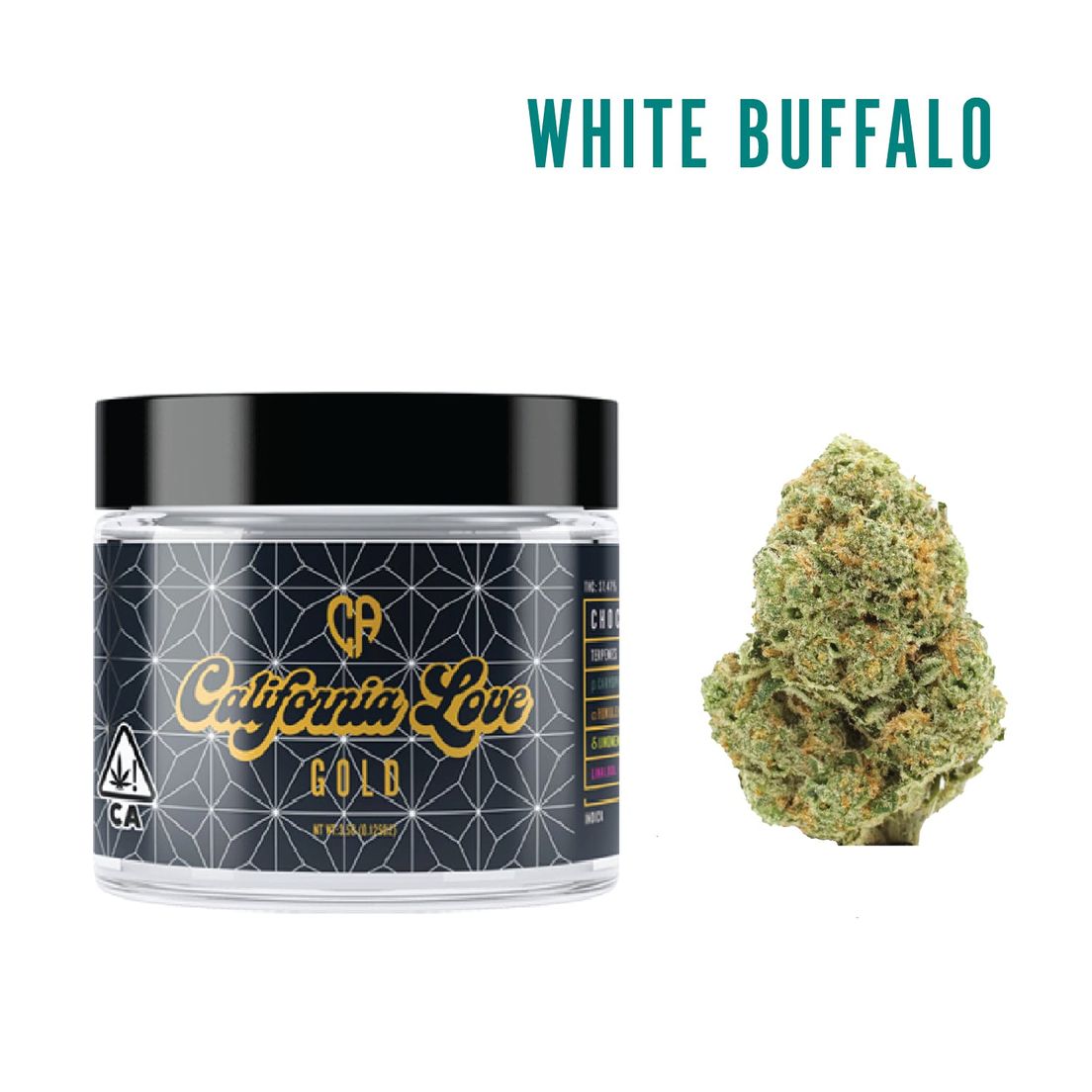 California Love | Gold | PackagedFlower-3.5g-White Buffalo