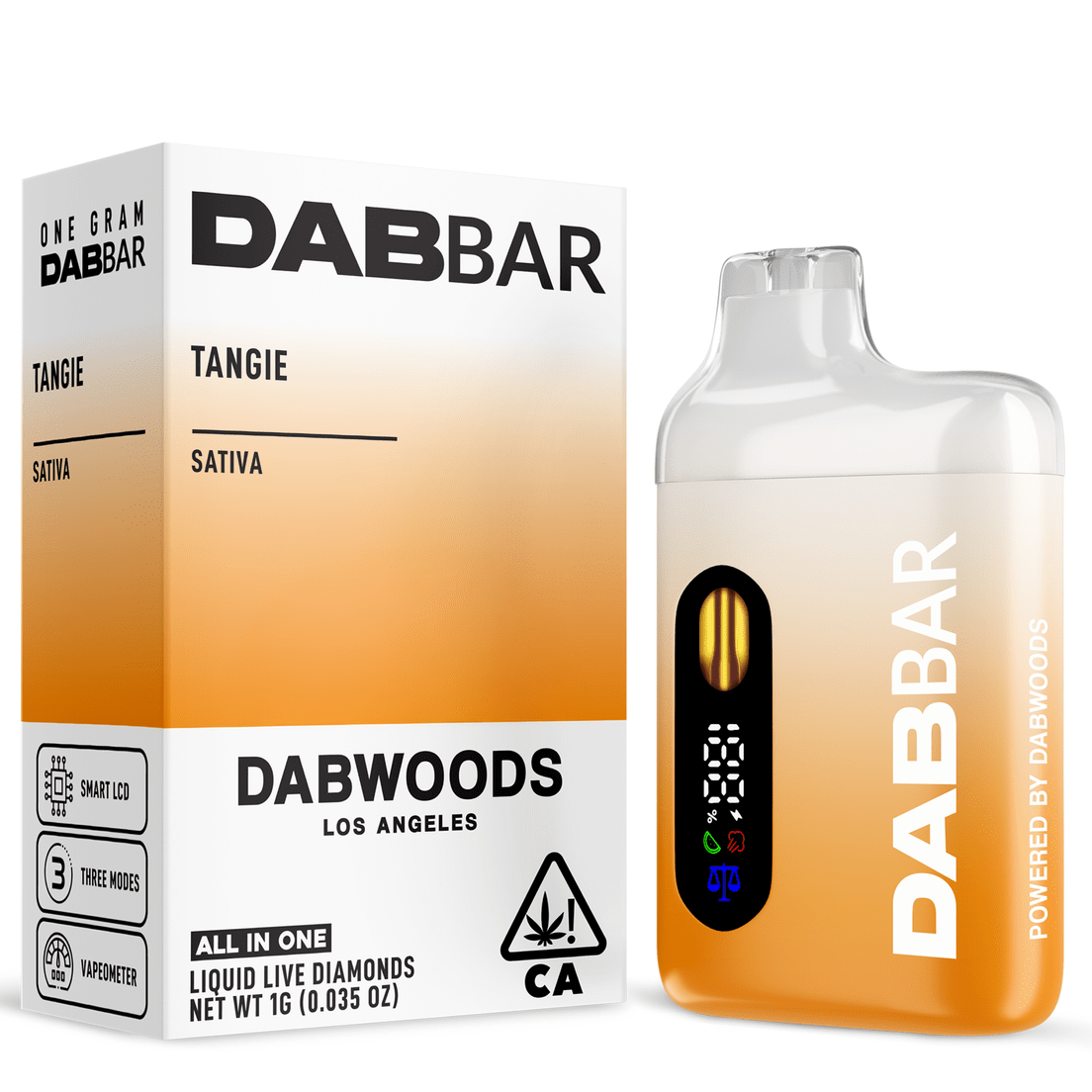 Dabwoods | AIO Vape | 1g | Diamond Dab Bar | Tangie