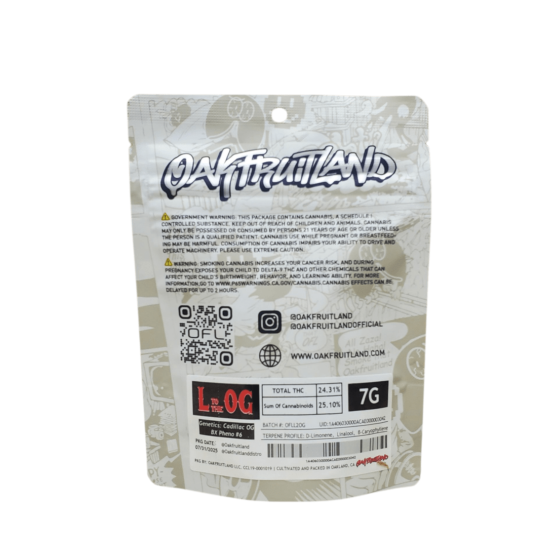 Oakfruitland - L to the OG 7g