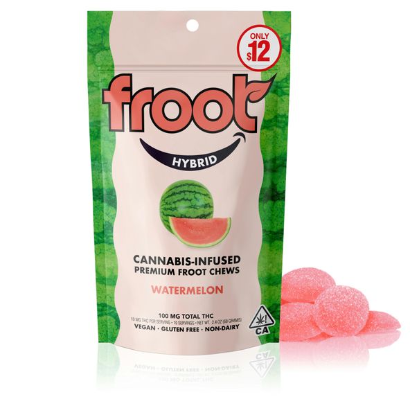 Froot Watermelon Gummies 100mg THC