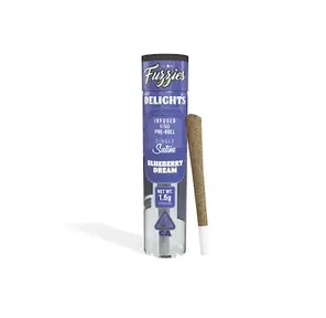 1. Fuzzies Delight 1.5g Infused Pre Roll - Blueberry Dream (S)