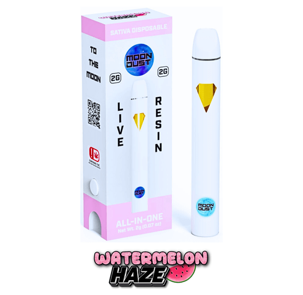Moondust - 2G - LIVE RESIN DISPOSABLE - WATERMELON HAZE - SATIVA
