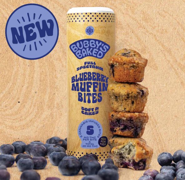 Blueberry Muffin Bites | 5mg (5pk) | Bubby's Baked Goods