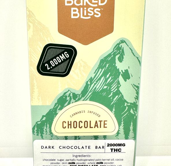 Baked Bliss - Edible - Dark Chocolate- 2000mg