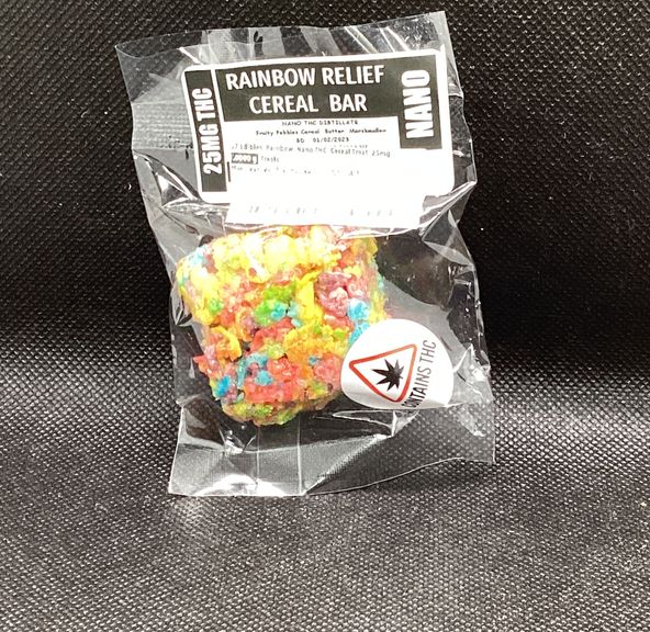 207 Edibles- Rainbow- Nano THC- Cereal Treat- 25mg