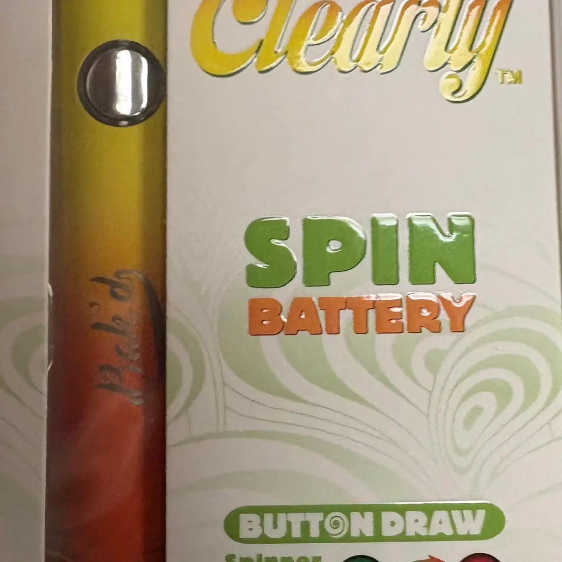 Bak'd - Spin Battery - Orange/Yellow