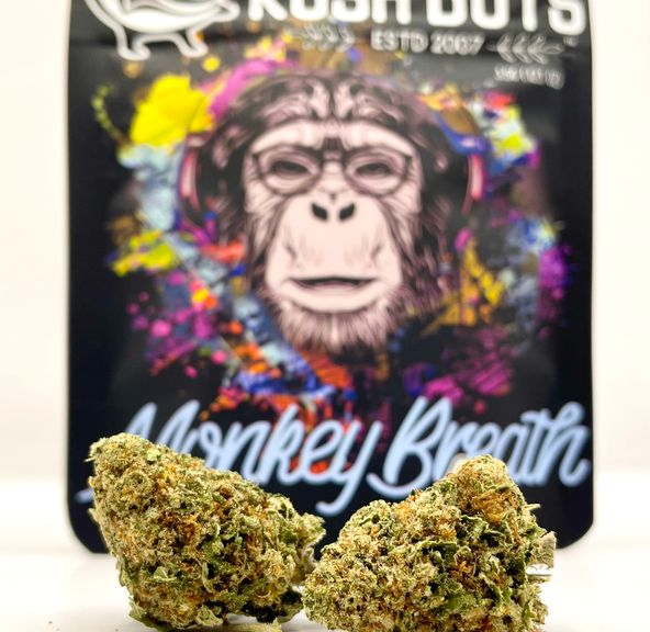 PRE-ORDER ONLY 1/8 Monkey Breath (27.95%/Indica) - Kush Boys