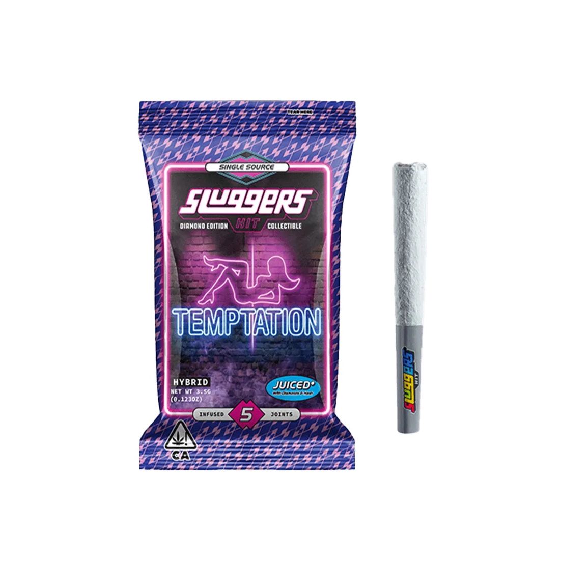 Sluggers Temptation .7g Diamond Infused Preroll 5pk 48.7%