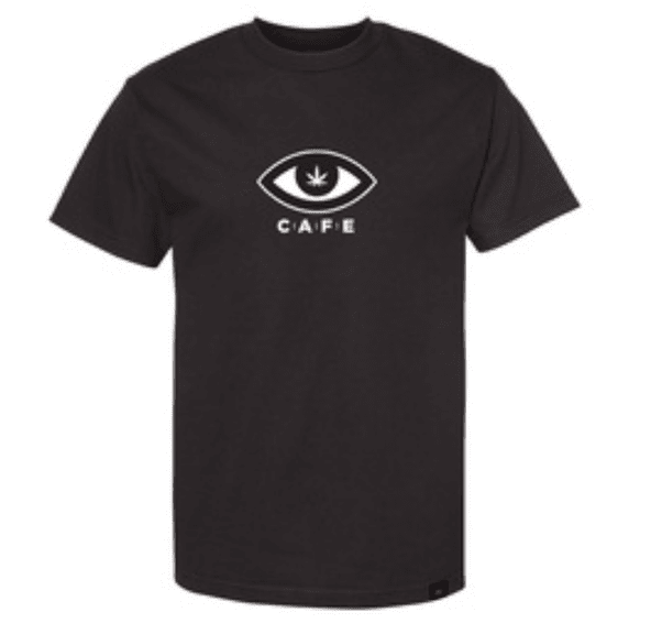 CAFE Eyes Unisex Black Tee (2XL)