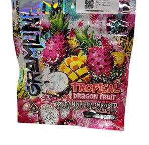 Gramlin - Tropical Dragon Fruit Indoor Live Rosin Gummies 100mg