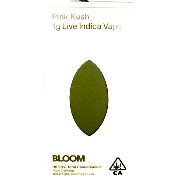 BLOOM - Live Resin - Pink Kush - Cart 1g, SALE!