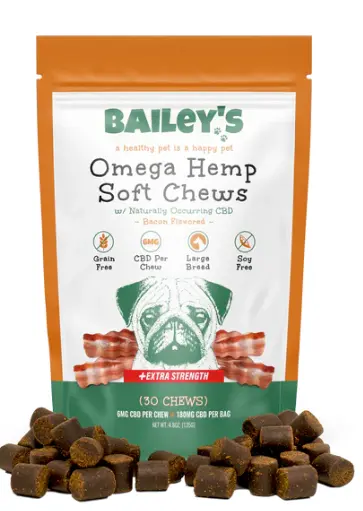 BAILEY'S - OMEGA HEMP CBD SOFT CHEWS EXTRA STRENGTH