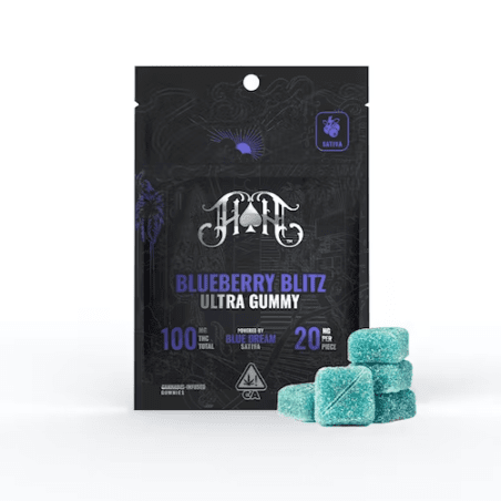 Blueberry Blitz | Sativa - Ultra Pure Gummies - 100mg THC