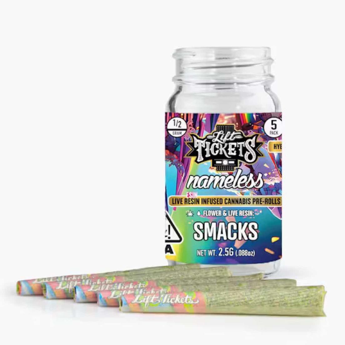 Lift Tickets - Smacks 5pk Infused Pre Rolls - 2.5g