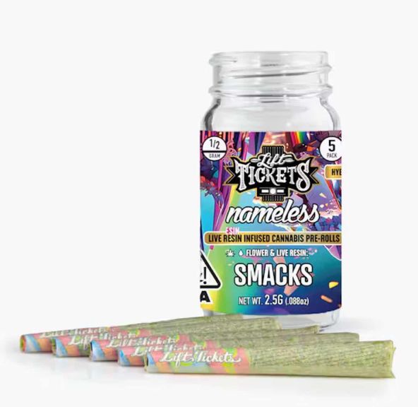 Lift Tickets - Smacks 5pk Infused Pre Rolls - 2.5g