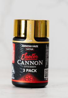 JEETER AMNESIA HAZE 3PK INFUSED CANNON 1.5G LIVE RESIN SATIVA