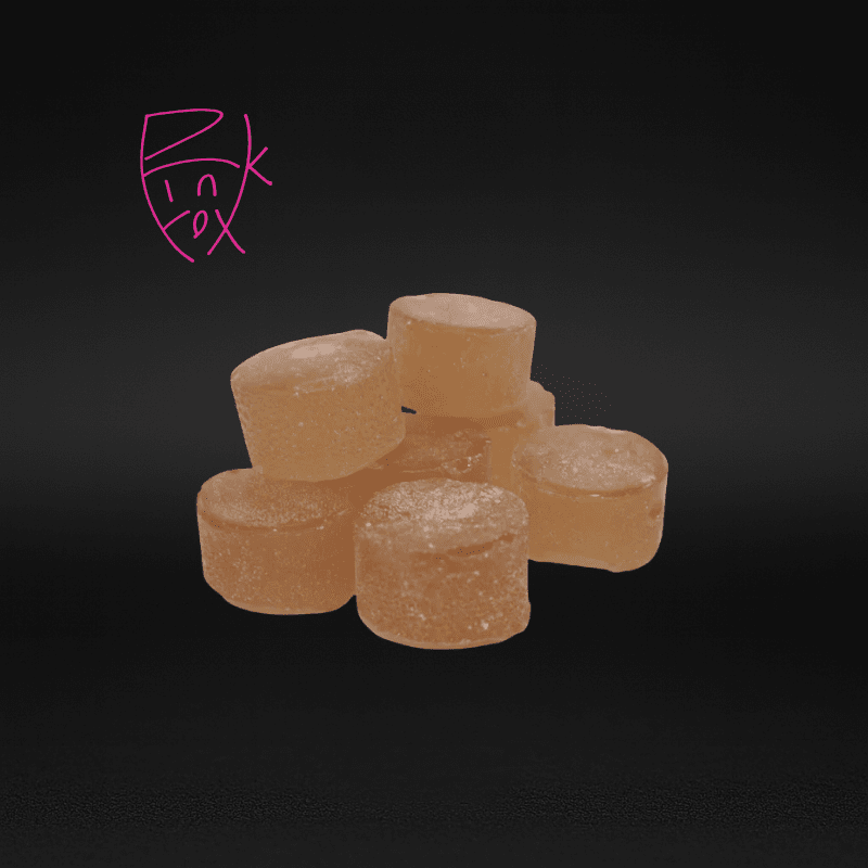Pink Fox | Kona Coffee THC Gummies | 10mg THC Each | 10-Pack (100mg Total THC)