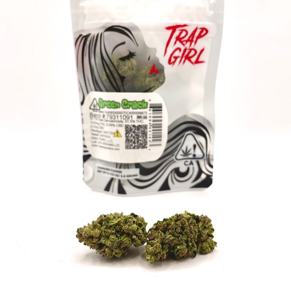 PRE-ORDER ONLY 1/8 Green Crack (31.5%/Sativa) - Trap Girl