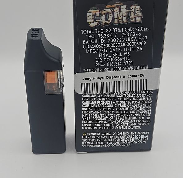 jungle boys vape fake Jungle Boys - Disposable - Coma - 2G at Goodies