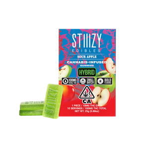 STIIIZY EDIBLES - 100MG SOUR APPLE 0.10 g
