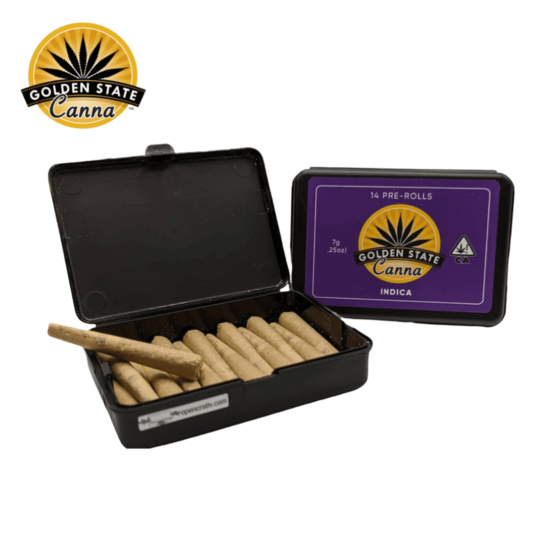 - Golden State Canna - Grape Cherry Runtz | 14pk Prerolls | 7g | THC 21%