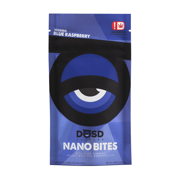 DOSD EDIBLES BLUE RASPBERRY SATIVA 1000MG
